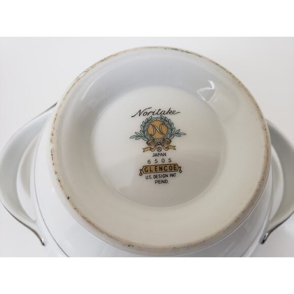 Vintage Noritake Glencoe Fine China Cream & Sugar Set Japan 6505 - Picture 7 of 7